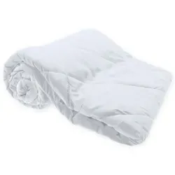 Leichtsteppbett 135x200 cm weiss Microfaser Sommer Bettdecke leichtes Steppbett Decke - Weiß