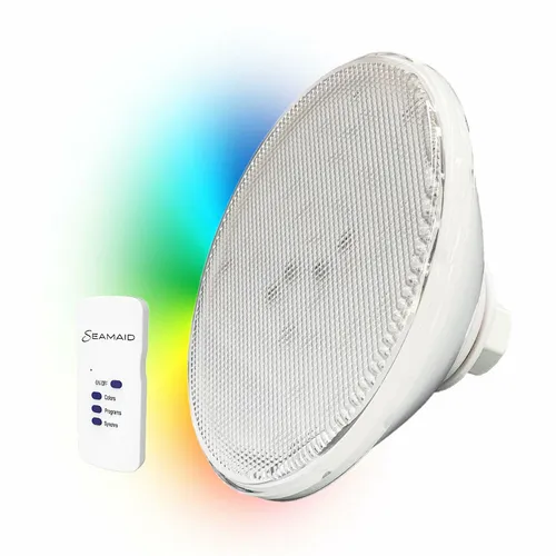 Seamaid 502679 Pool Lampe Ecoproof PAR 56 90 led RGB mit Funkfernbedienung, 16W