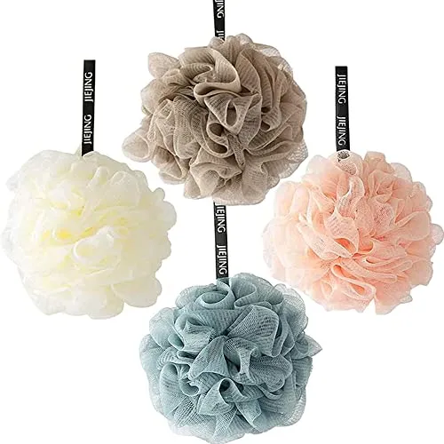 Stück Duschschwamm Luffaschwamm Body Scrubber, Waschschwamm Körper, Peeling Schwamm, Bequem und Weich Duschschwamm Geeignet für Frauen und Männer (Braun) 4