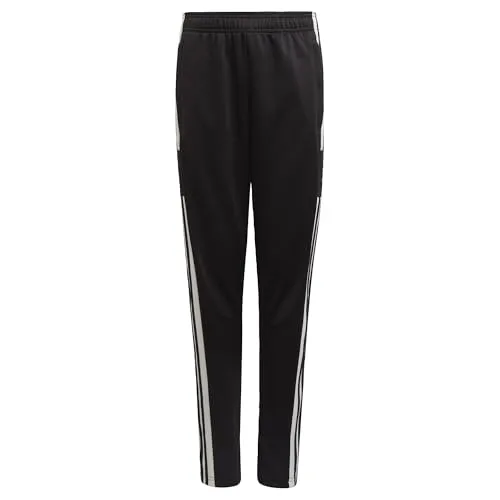 adidas Performance Squadra 21 Trainingshose für Kids - Trainingsbekleidung für Fußball, atmungsaktive und nachhaltige Sporthose mit seitlicher Tasche in Schwarz-Weiß, ideal für junge Sportler.