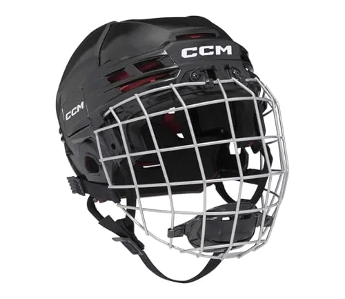 CCM Tacks 70 Helm Combo Bambini, Größe:Junior, Farbe:Weiss