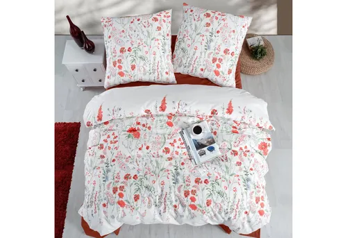 yadetextil Bettwäsche Bettwäsche 135x200 cm. 2-teilig, Renforce, 2 teilig, Blumen-Muster.Eleyse