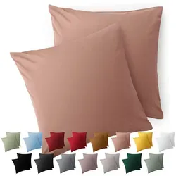 Blumtal Kissenbezug 60 x 60, 2 Stück in pink von Blumtal