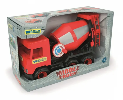 Middle Truc Concrete mixer red 38 cm in box Wader 5900694321144