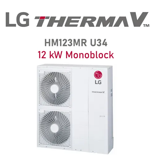 LG HM123MR.U34 Luft/Wasser-Wärmepumpe THERMA V R32 Monobloc S