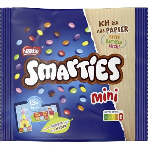SMARTIES mini Schokobonbons 13 St. / 187,0 g - Süßwaren, bunte Schokoladenbonbons mit knackiger Hülle und köstlicher Füllung - perfekt für kleine Naschkatzen!