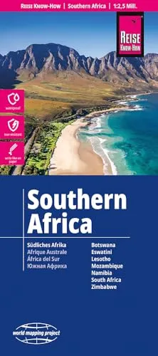 Reise Know-How Landkarte Südliches Afrika (1:2.500.000): reiß- und wasserfest (world mapping project)