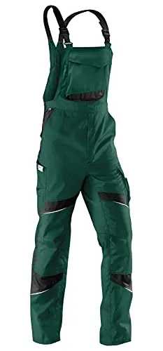 Kübler Latzhose ACTIVIQ PSA 2 moosgrün/schwarz Form 3250 Größe 23 - Latzhose für optimale Bewegungsfreiheit mit ergonomischem Nierenschutz und CORDURA Knieschutztaschen, ideal für Handwerk und Industrie.