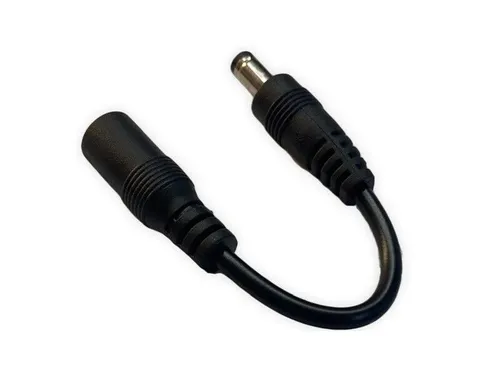 Adapterkabel Klinkenhohlstecker auf Buchse 5,5 x 2,1 mm ca. 10cm