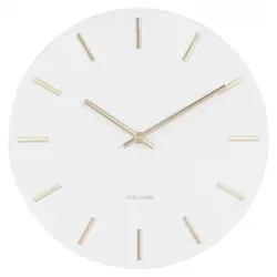 Karlsson Uhr Wanduhr Charm Weiß (30cm) in gold von Karlsson