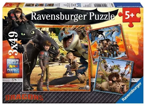 Ravensburger Kinderpuzzle - 09258 Drachenreiter - Puzzle für Kinder ab 5 Jahren,