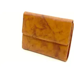 Greenburry Basic Riegel-Damenkombi RFID cognac - Elegante Damenbörse aus hochwertigem Leder mit RFID-Scanschutz, ideal für sicheren Kartenaufbewahrung und stilvolles Design. Maße: 13cm x 10cm x 2cm, leicht und praktisch für den Alltag.