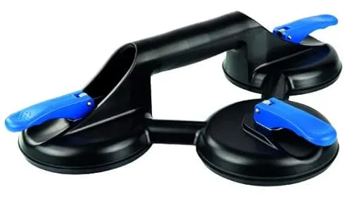 STROXX® Saugheber 90kg - Vakuumheber für sicheren Transport - Saugnäpfe für Materialtransport - Tragkraft bis 90 kg, ideal für Fliesen, Glas und schwere Gegenstände. Ergonomisches Design mit rutschfestem Griff für sicheren Halt.