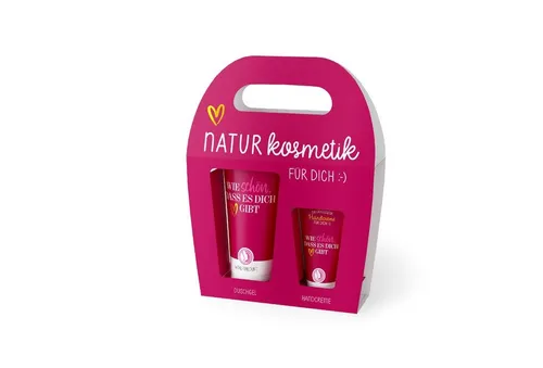 La Vida Seifenspender Kosmetikset Duschgel Handcreme Naturkosmetik schön das es Dich 129713, (Set bestehend aus Duschgel und Handcreme)