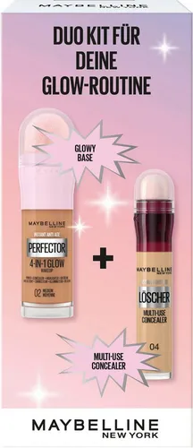 MAYBELLINE NEW YORK Schmink-Set INSTANT PERFECTOR GLOW + CONCEALER, mit vielseitigen Kombinationsmöglichkeiten
