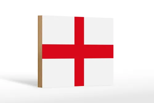 Holzschild Flagge Englands 18x12 cm Flag of England Deko Schild