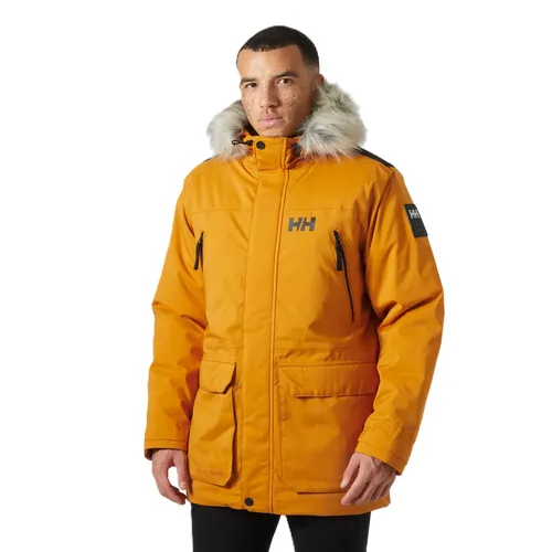 Helly Hansen Reine Parka mustard (399) L - Funktionsjacke mit wasserdichter HELLY TECH Technologie und PrimaLoft RISE Isolierung für optimale Wärme und Komfort. Ideal für kalte Wintertage, mit verstellbarer Kapuze und nachhaltigem Design.