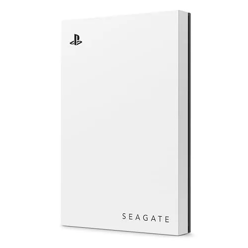 Seagate Game Drive PS4/PS5 5TB, tragbare externe Festplatte, 2.5 Zoll, USB 3.0, weiß, LED blau, inkl. 2 Wochen Playstation+ (STLV5000202)