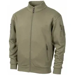 MFH Sweatjacke Tactical (Oliv, 4XL) - Funktionsjacke mit 10 praktischen Taschen für optimale Aufbewahrung und Bandzug für individuellen Sitz, ideal für Outdoor-Aktivitäten.