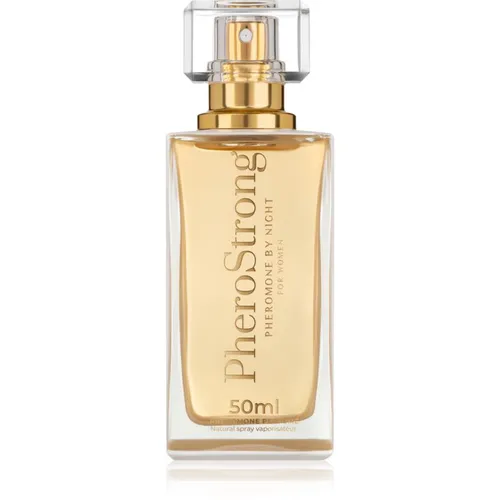 PheroStrong Pheromone By Night für Frauen 50 ml - Eau de Parfum mit verführerischen Duftnoten von Birne, Jasmin und Vanille, ideal für moderne Frauen, die Männer begeistern und ihre Abenteuerlust entfalten möchten.