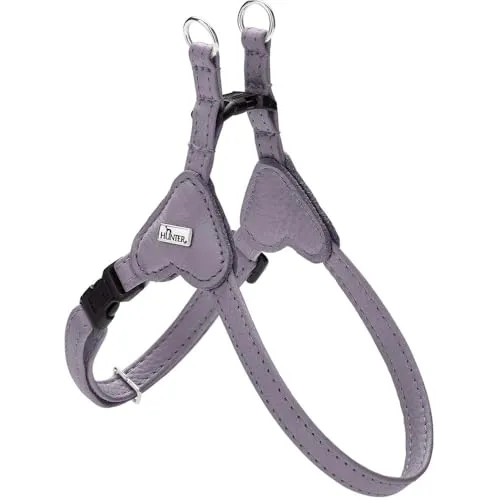 Hunter Hunde-Geschirr Soho Mini - Flieder-Grau, Größe XS-S, verstellbar von 37-50 cm, ideal für kleine Hunde und komfortabel im Alltag