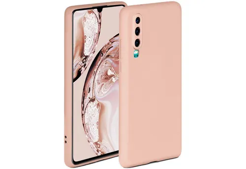 ONEFLOW Handyhülle für Huawei P30 Hülle Silikon Soft Case Rose Rosa 6,1 Zoll, Silikonhülle Cover Dünn Handytasche TPU Schutzhülle mit Kameraschutz