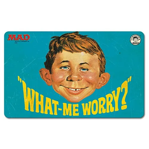 Logoshirt® Mad I Alfred E. Neumann I What-Me Worry I Frühstücksbrettchen I Schneidebrett I 23x14cm I spülmaschinenfest & hitzebeständig I Lizenziertes Originaldesign