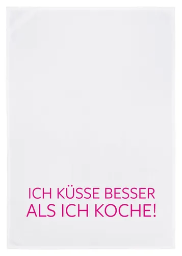 Geschirrtuch 17;30 Hamburg 100% Baumwolle Sprüche Humor Kochen Küssen