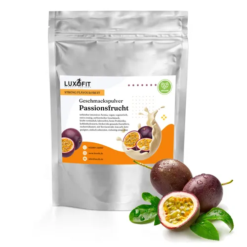 Passionsfrucht Geschmackspulver Fruit Flavour Pulver kalorienarm 300 g