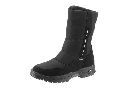 Lico ICE MOUNT Herren Schneestiefel, Schwarz, 40 EU - Wanderschuhe für winterliche Outdoor Aktivitäten, wasserdicht und rutschfest für optimale Sicherheit. Reflektierendes Design sorgt für Sichtbarkeit im Dunkeln.