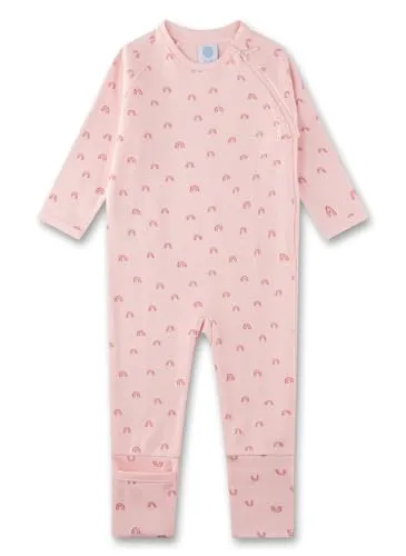 Sanetta Kid's Overall 222114 - Einteiliger Schlafanzug in Rosa - Alltagsunterwäsche für Kinder, einteiliger Schlafanzug mit umklappbaren Füßen, aus 100% Baumwolle für höchsten Komfort und kuschelige Nächte.