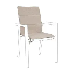 Auflage für Gartenstuhl Konnor 2er-Set, Natur von Bizzotto