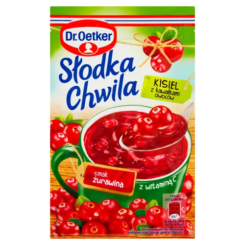 Dr. Oetker Sweet Moment Gelee mit Fruchtstückchen Cranberry-Geschmack 32,5 G