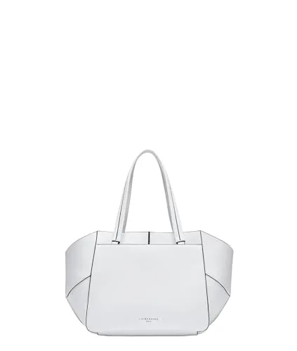 Liebeskind Berlin Women's Lilly Heavy Pebble M Offwhite Shopper - Damen-Shopper aus robustem Rindsleder, ideal für MacBook Pro und Lenovo ThinkPad Z16 – bietet viel Platz für Unterlagen und Essentials, perfekt für Alltag und Reisen.