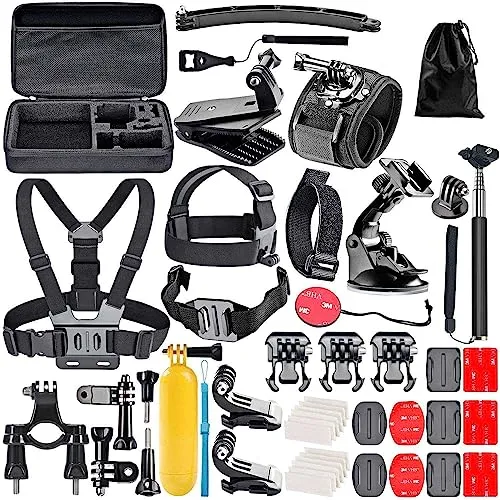 Navitech 50-in-1 Action Kamera Zubehör Set Mit Eva Fall