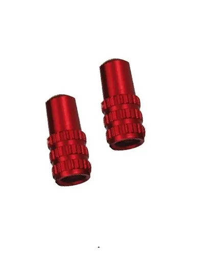 Token TK3292 Ventilkappen SV Aluminium rot, 2 Stück