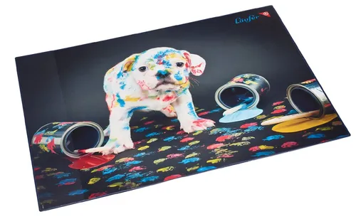 Läufer Schreibunterlage Bunter Hund 400 x 530 mm von Läufer