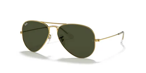 Ray-Ban RB 3025 AVIATOR Unisex-Sonnenbrille - Sportbrillen mit klassischem Pilot-Design, aus robustem Metall und mineralischen Gläsern für optimalen UV-Schutz und stilvollen Look.