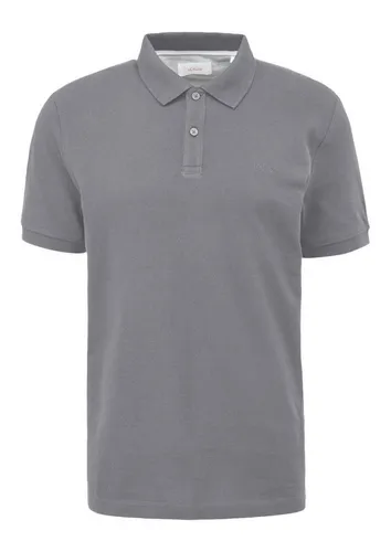 s.Oliver Poloshirt grau XL - Herren-Shirt aus 100 % Baumwolle, pflegeleicht und bequem für den Alltag, ideal für lässige und sportliche Anlässe.