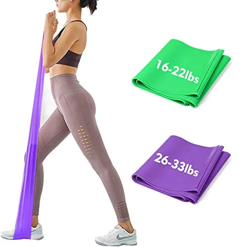 iMoebel Fitness Band 2er-Set Gymnastikband Fitnessbänder
