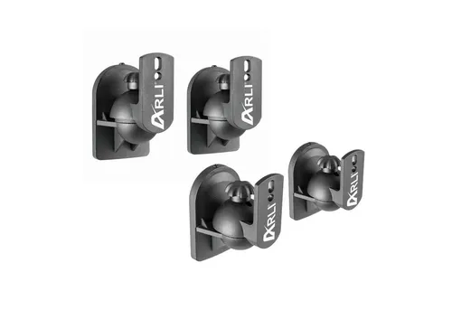 ARLI Lautsprecher-Wandhalterung 4x Wandhalter für Lautsprecher Universal Boxen Wand Halter Halterung, (1-tlg., 4 Stück, drehbar, neigbar)