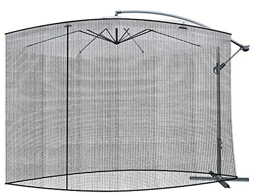 Malatec Garten-Moskitonetz 3m - schwarz - Schädlingsbekämpfung mit effektivem Moskitonetz, ideal für ungestörte Sommerabende im Garten.