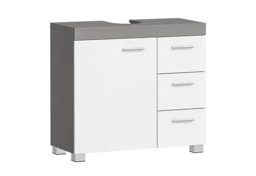 VASAGLE Waschbeckenunterschrank mit 2 Fächern