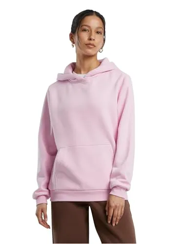 Build Your Brand Damen Fluffy Hoody, lässiger Kapuzenpullover im Loose Fit, Größen XS - 5XL