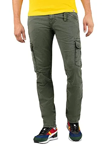 Timezone Herren Almindelig Bentz Freizeithose, Olive Wood, 30W / 36L EU