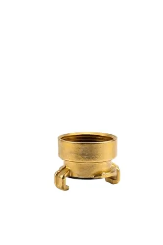 Gardena Messing-Schnellkupplungs-Gewindestück mit Innengewinde: Schlauchanschluss, 42 mm (G 1 1/4 Zoll)-Innengewinde für Gewindeverschraubungen mit Außengewinde (7110-20)