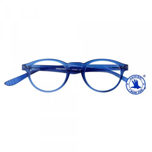 Lesebrille mit Etui Hangover Panto Blau (+3,0 dpt) in blau von I NEED YOU