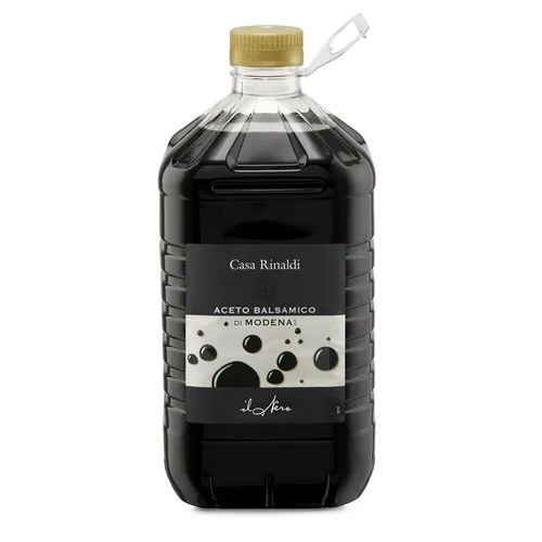 Casa Rinaldi Aceto Balsamico di Modena IGP Il Nero 5000ml - Hochwertiger Balsamico-Essig mit geschützter Herkunft, perfekt für Salate und Marinaden. Kühl und trocken lagern für besten Geschmack.