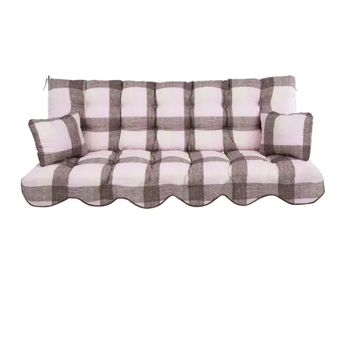 Auflagen-Set für Hollywoodschaukel 180 cm Sitzauflagen Gartenkissen Bankkissen