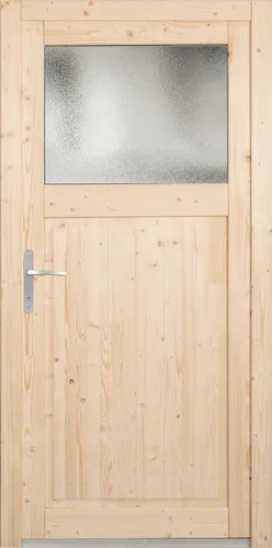 Panto Nebeneingangstür Holz 501 – 98 x 198 cm DIN Links von Panto